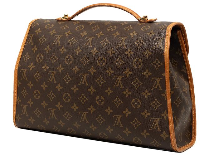 Sacoche Louis Vuitton Monogram Beverly Briefcase MM Marron - vue 2