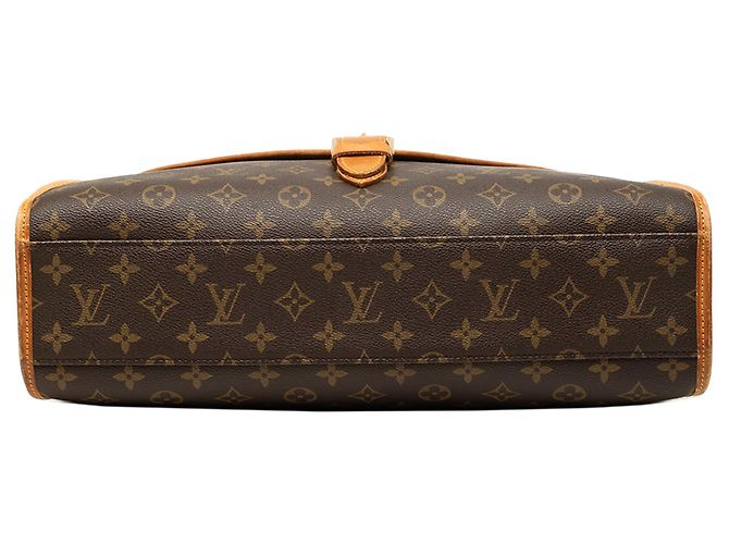 Sacoche Louis Vuitton Monogram Beverly Briefcase MM Marron - vue 3