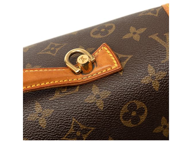 Sacoche Louis Vuitton Monogram Beverly Briefcase MM Marron - vue 6