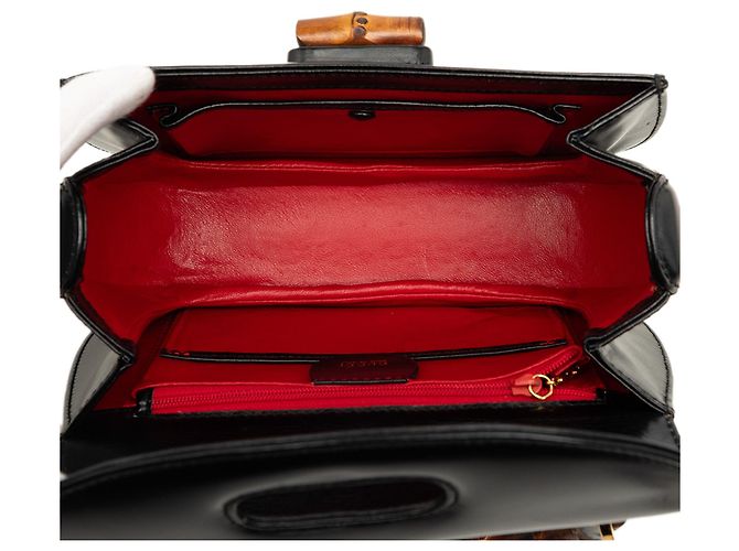 Borsa Gucci Small Bamboo Night in pelle di vitello nera Nero - vista 4