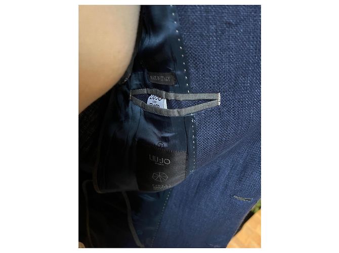Autre Marque Blazer de lino azul marino - vista 4