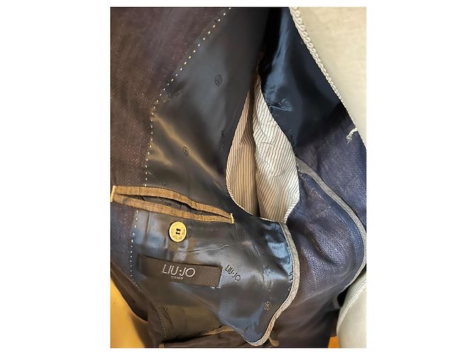 Autre Marque Blazer de lino azul marino - vista 5