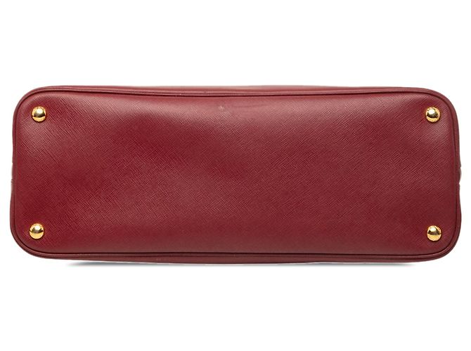 Borsa Satchel Prada Large Saffiano Lux Promenade Rossa Rosso - vista 3