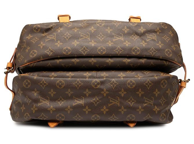 Brown Louis Vuitton Monogram Saumur 43 Travel Bag - view 3