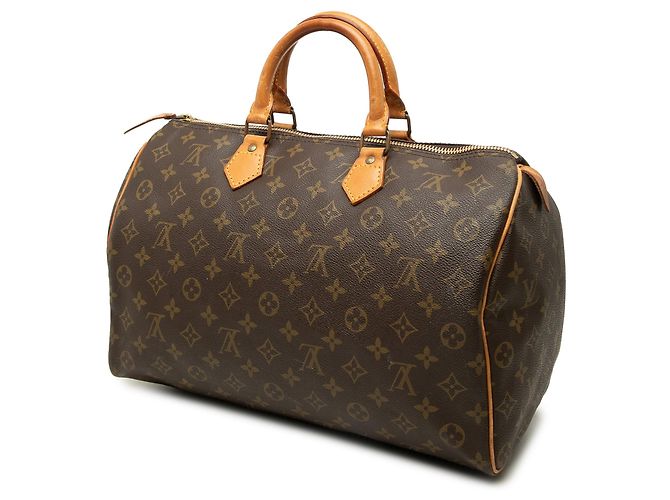 Borsa Boston Louis Vuitton Monogram Speedy 35 Marrone - vista 2