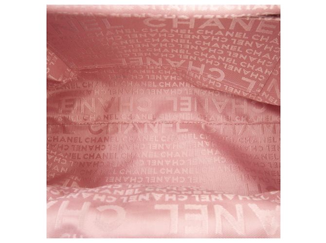 Chanel Camellia Top Handle Frame Bag Handtasche aus rosa Lammleder - Ansicht 4