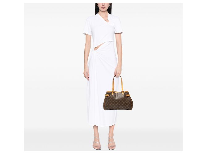 Borsa Tote Orizzontale Louis Vuitton Monogram Batignolles marrone - vista 9