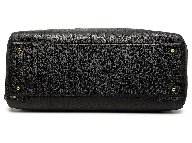 Borsa a tracolla Chanel Caviar CC nera Nero - vista 3