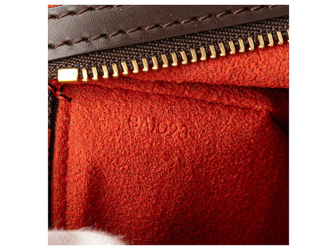 Bolso de hombro Louis Vuitton Damier Ebene Manosque PM Marrón Castaño - vista 6