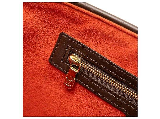 Bolso de hombro Louis Vuitton Damier Ebene Manosque PM Marrón Castaño - vista 7