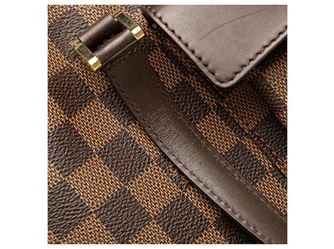 Bolso de hombro Louis Vuitton Damier Ebene Manosque PM Marrón Castaño - vista 8
