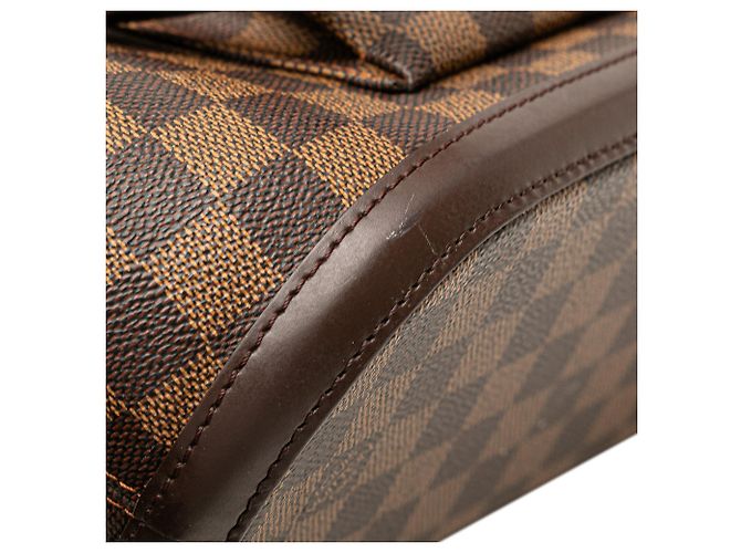 Bolso de hombro Louis Vuitton Damier Ebene Manosque PM Marrón Castaño - vista 9
