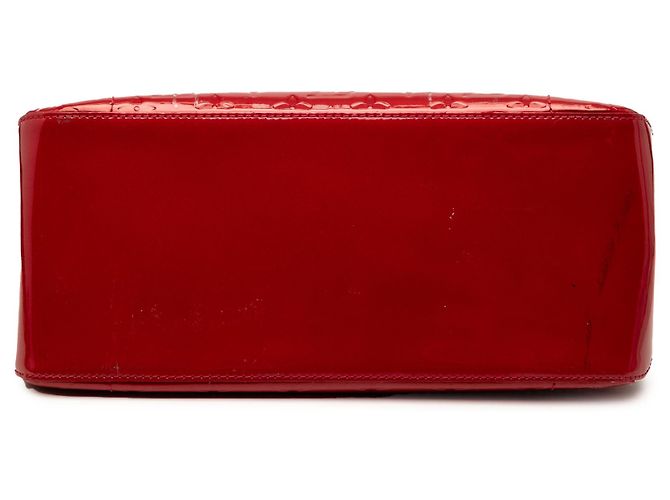 Borsa a tracolla Louis Vuitton Monogram Vernis Rosewood Avenue rossa - vista 3