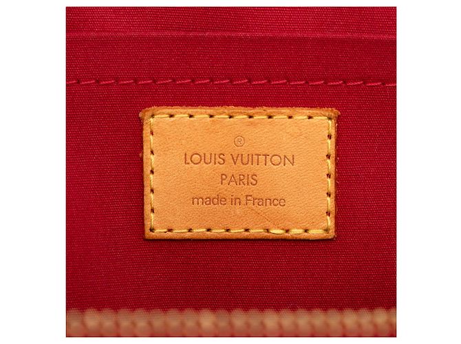 Borsa a tracolla Louis Vuitton Monogram Vernis Rosewood Avenue rossa - vista 5