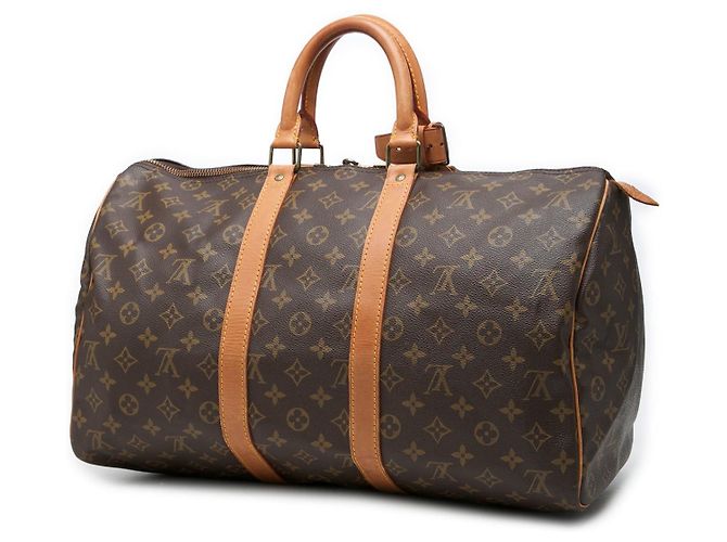Sac de voyage Louis Vuitton Monogram Keepall 45 Marron - vue 2