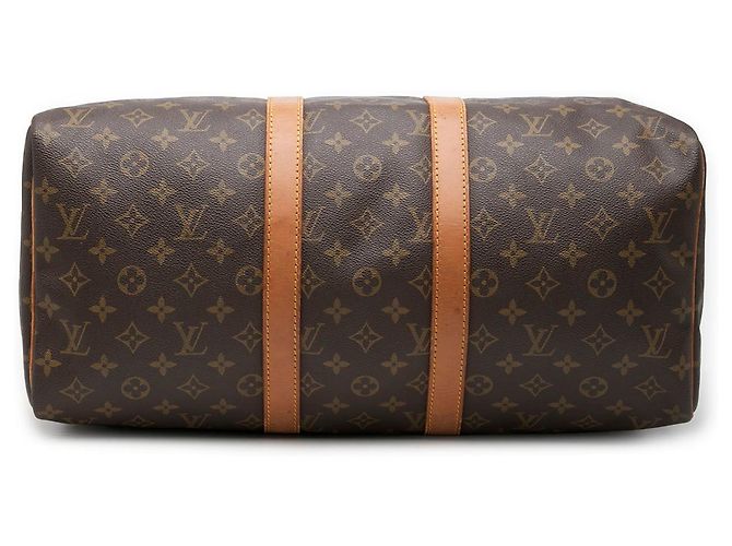 Sac de voyage Louis Vuitton Monogram Keepall 45 Marron - vue 3