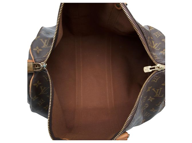 Sac de voyage Louis Vuitton Monogram Keepall 45 Marron - vue 4