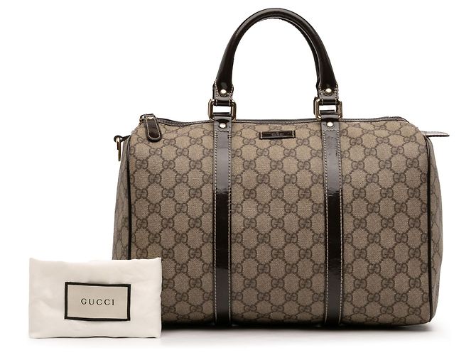 Bolsa Boston Gucci Joy Medium GG Supreme Bege - vista 7