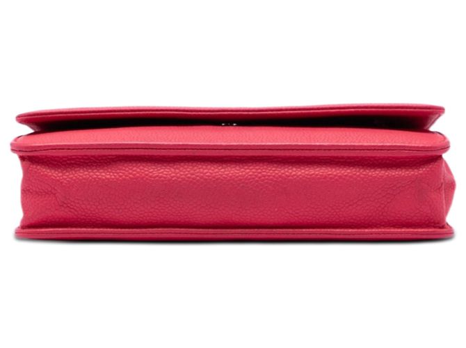 Borsa a tracolla Chanel Caviar Bicolor CC Wallet On Chain Rosa - vista 3
