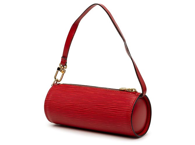 Borsa a mano Louis Vuitton Epi Pochette Papillon rossa - vista 2