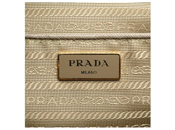 Borsa Prada Medium Saffiano Lux Galleria Double Zip Grigia Grigio - vista 5