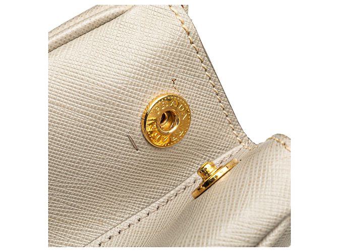 Borsa Prada Medium Saffiano Lux Galleria Double Zip Grigia Grigio - vista 8