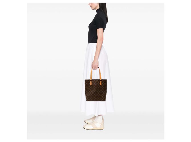 Borsa Tote Louis Vuitton Monogram Vavin GM Marrone - vista 9
