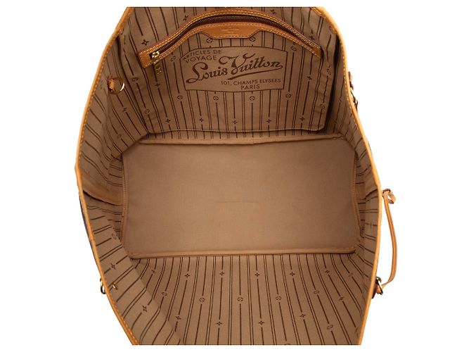 Borsa Tote Louis Vuitton Monogram Neverfull GM Marrone - vista 4
