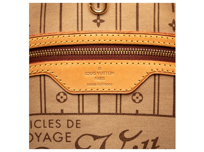 Borsa Tote Louis Vuitton Monogram Neverfull GM Marrone - vista 5