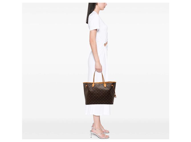 Borsa Tote Louis Vuitton Monogram Neverfull GM Marrone - vista 9