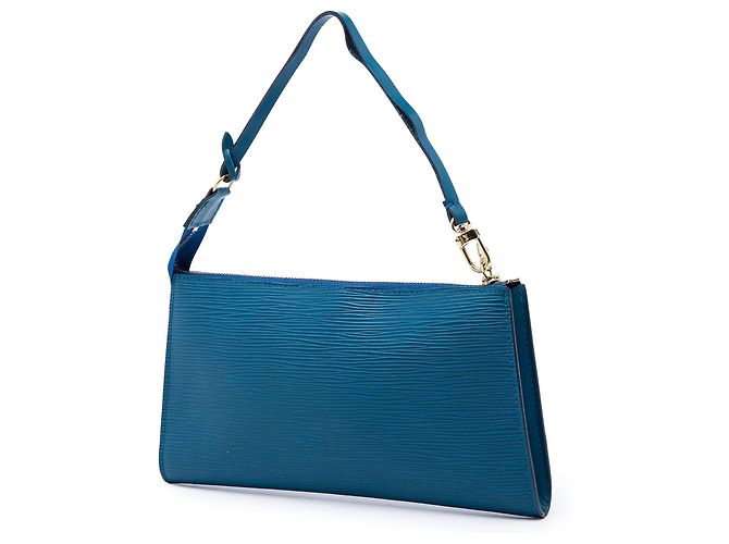 Borsa a tracolla Louis Vuitton Epi Pochette Accessoires Blu - vista 2