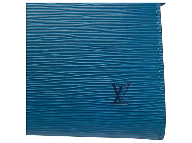 Borsa a tracolla Louis Vuitton Epi Pochette Accessoires Blu - vista 5
