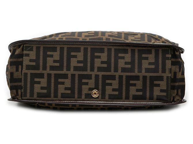 Sacola de Compras Fendi Zucca Canvas Marrom - vista 3