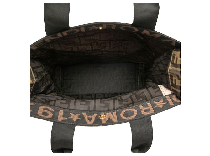 Sacola de Compras Fendi Zucca Canvas Marrom - vista 4