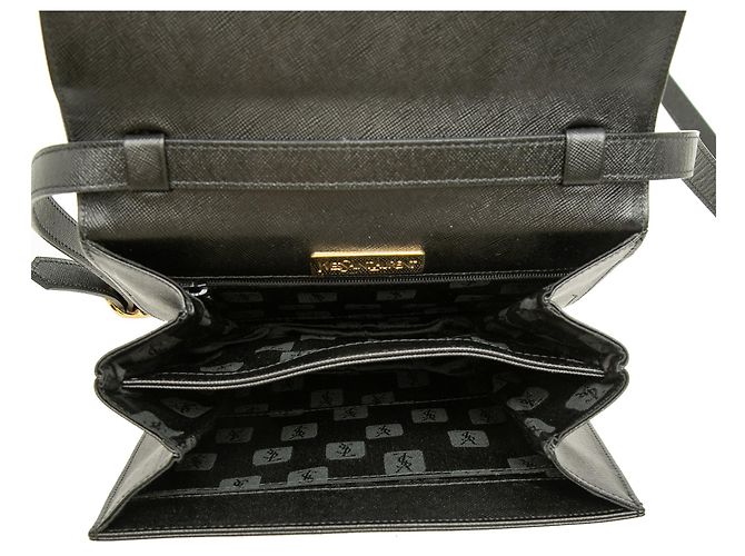 Autre Marque Borsa crossbody Monogram in pelle nera Saint Laurent Nero - vista 4