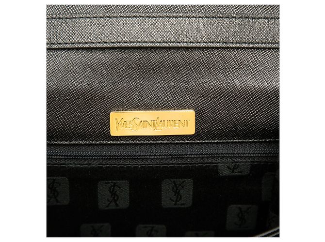 Autre Marque Borsa crossbody Monogram in pelle nera Saint Laurent Nero - vista 5