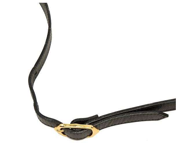 Autre Marque Borsa crossbody Monogram in pelle nera Saint Laurent Nero - vista 6