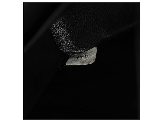 Borsa a tracolla Chanel Medium Classic Double Flap in velluto nero - vista 6