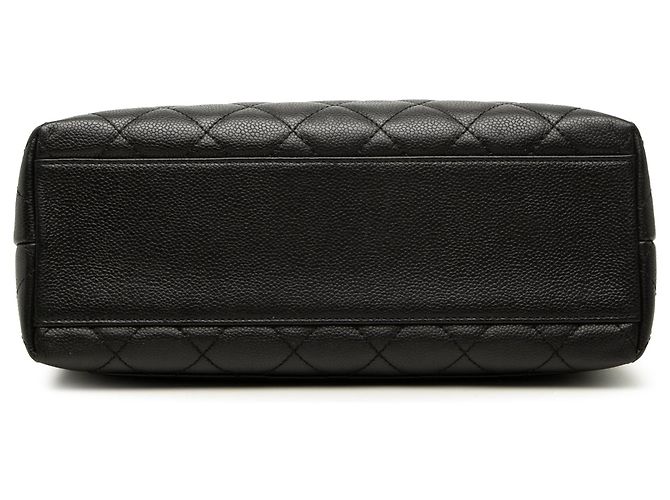 Borsa Chanel CC Quilted Caviar Kelly Top Handle Bag Nera Nero - vista 3
