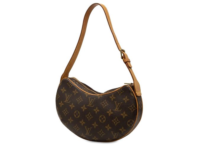 Borsa Hobo Louis Vuitton Monogram Croissant PM Marrone - vista 2