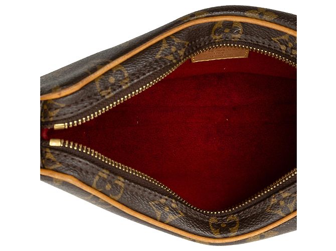 Borsa Hobo Louis Vuitton Monogram Croissant PM Marrone - vista 4