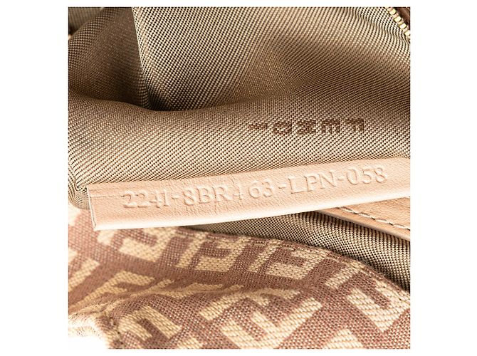 Fendi Zucchino Canvas Schultertasche Rosa Pink - Ansicht 9