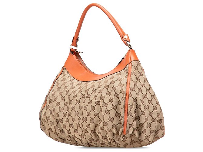 Borsa a tracolla Gucci GG Canvas Abbey D Ring Beige - vista 2