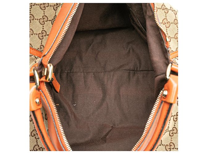 Borsa a tracolla Gucci GG Canvas Abbey D Ring Beige - vista 4