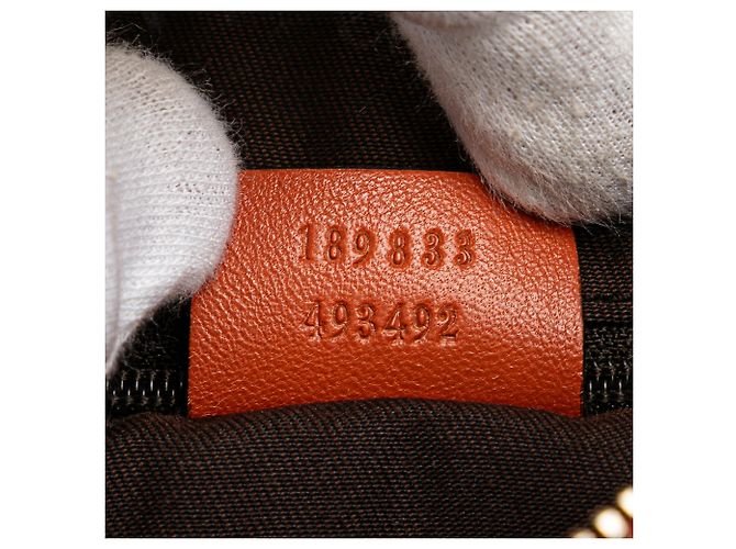 Borsa a tracolla Gucci GG Canvas Abbey D Ring Beige - vista 6