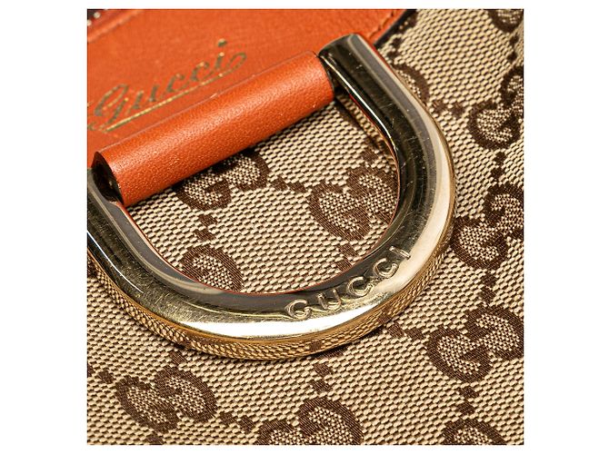 Borsa a tracolla Gucci GG Canvas Abbey D Ring Beige - vista 7