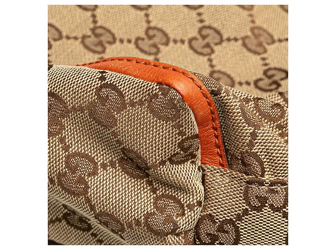 Borsa a tracolla Gucci GG Canvas Abbey D Ring Beige - vista 8