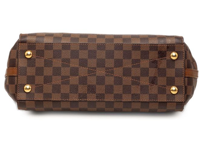 Borsa Satchel Louis Vuitton Damier Ebene Greenwich PM Marrone - vista 3