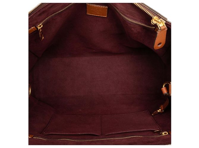 Borsa Satchel Louis Vuitton Damier Ebene Greenwich PM Marrone - vista 4