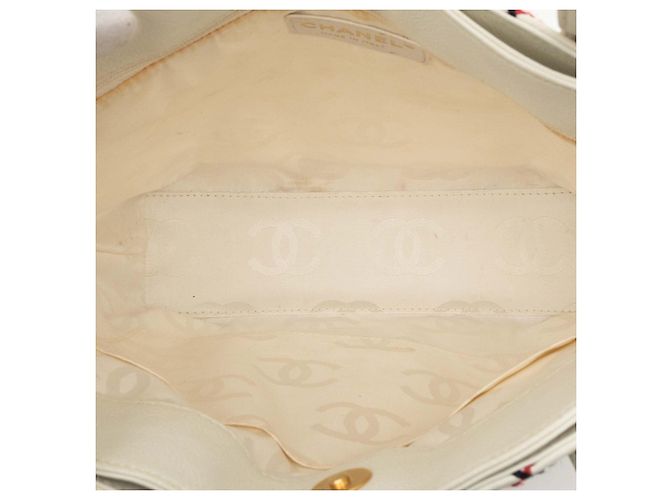 Borsa Chanel CC Wild Stitch in pelle di vitello bianca Bianco - vista 4